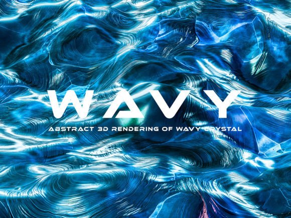 Blue Wavy Crystal 3D Background: A Designer's Tool for Modern Visuals