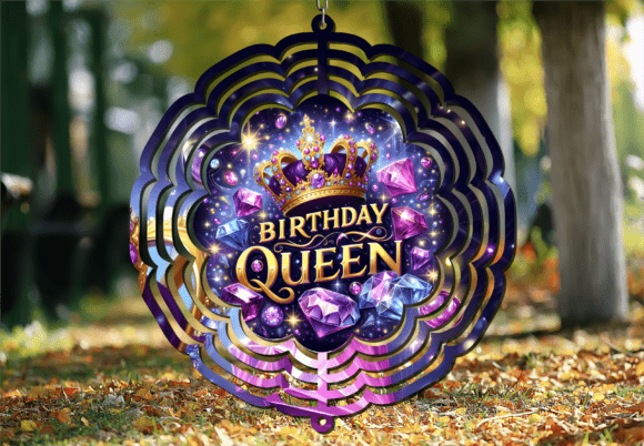 Diamonds Birthday Queen Wind Spinner: Design & Display Guide