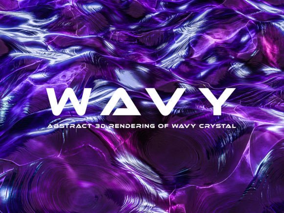 Elevate Your Brand: The Allure of Purple Wavy Crystal 3D Background