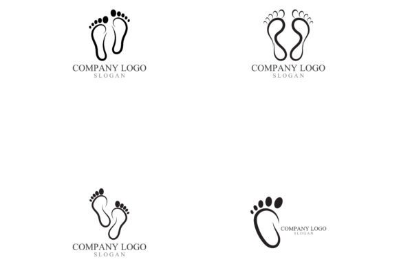 Foot Print Logo and Symbol Vector: The Mark of a Modern Brand