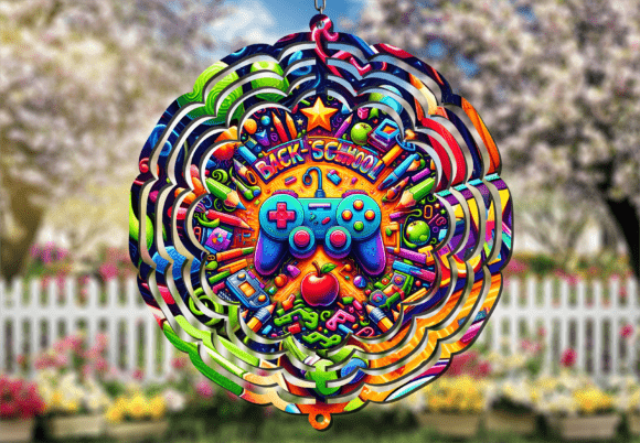 Retro Gamer Back to School Wind Spinner: A Designer's Take